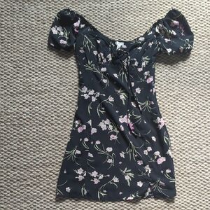 BP Black dress With Floral Pattern